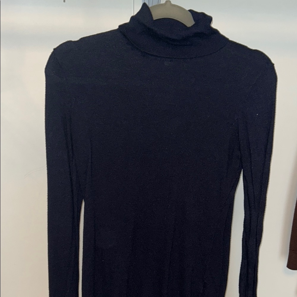 H&M Navy Blue Turtleneck Sweater